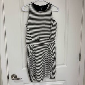 Toad & Co. Black & White Striped Sleeveless Bodycon Dress size small